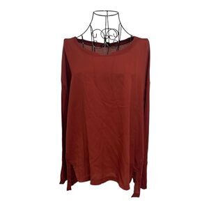 Banana Republic Ladies' Long Sleeve Top | burnt orange | size MP